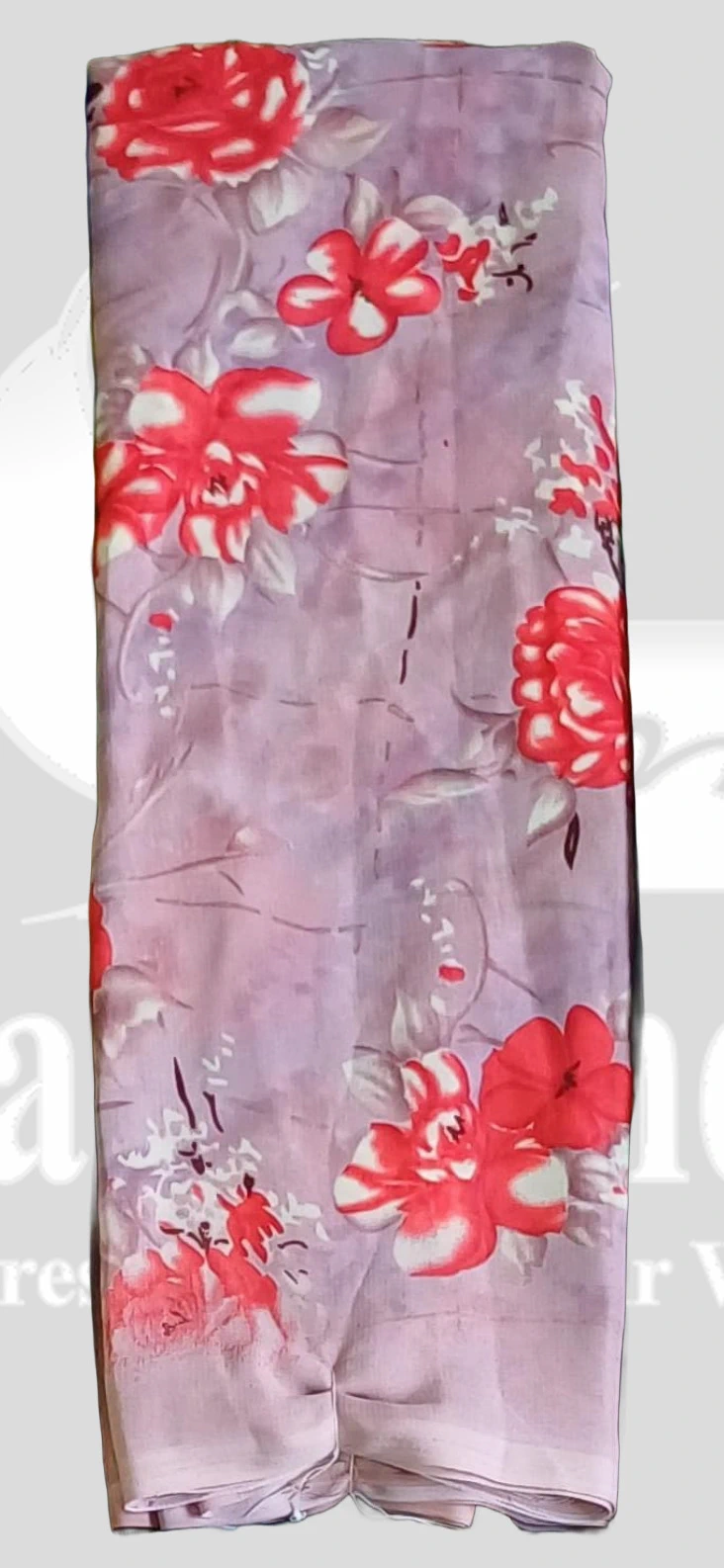 Reniyal(Heavy) Floral Printed Saree &ndash; SMARTLK1001 &ndash; Lavender Red Mix